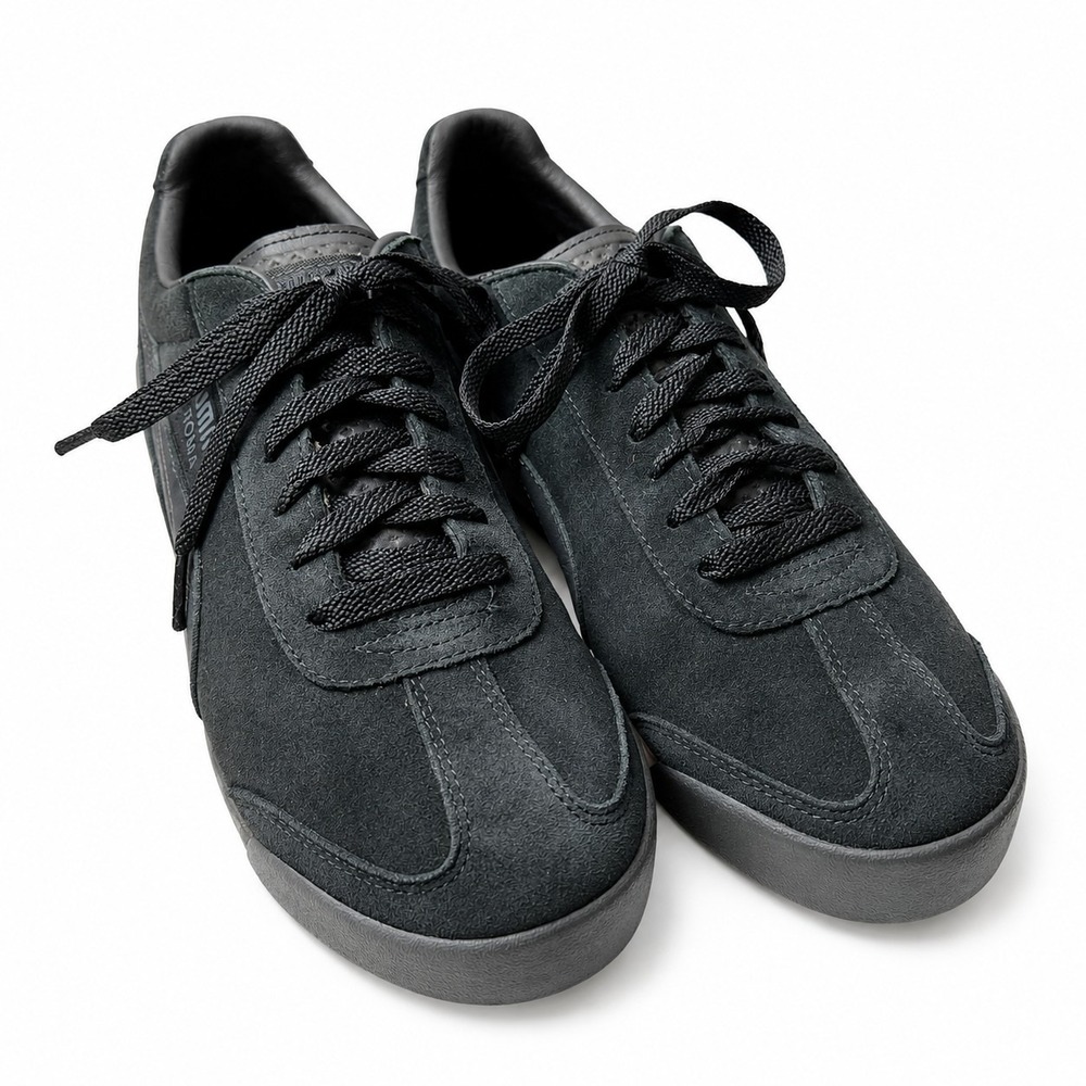 PUMA Roma Low-Top Sneaker Mens Sz EU/43 US/10 Black Suede Nubuck Retro 90s Y2K